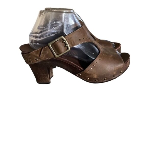 Dansko Ripley Crazy Horse Brown Studded Clog 40 - Picture 4 of 7